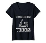 Womens E-Scooter Thugs V-Neck T-Shirt