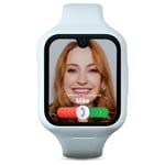 Moochies Odyssey All-In-One 4G Smartwatch Phone for Kids, Touchscreen, Video/Voice Calling, Messages, GPS Location, Camera, Parental Control, SOS Alerts, Safe Zones, Subscription Required - White