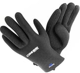 Cressi Sub S.p.A. High Stretch Gloves Gants de plongée Adulte Unisexe, Noir/Bleu (3.5 mm), S