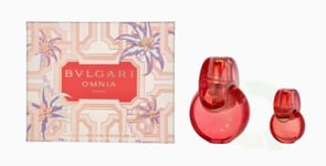 Bvlgari Omnia Coral 100ml Eau De Toilette Spray & 15ml EDT Spray Gift Set - NEW