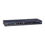 NETGEAR (GS116) Switch Ethernet 16 Ports RJ45 Métal Gigabit (10/100/1000), switch RJ45, switch 16 ports gigabit avec position bureau ou au mur, Protection ProSAFE, Garantie à Vie Idéal PME et TPE