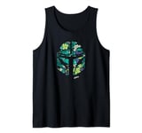 Star Wars The Mandalorian Mando Tropical Print Helmet Tank Top