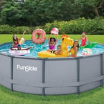 Piscine Tubulaire Ronde FunsicleØ 4,57m x h1,22m Marron