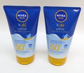 2 x Nivea Sun Kids Ultra Protect & Play Water Resistant SPF50+ 150ml