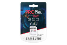 Samsung PRO Plus MB-SD64H - flash-minneskort - 64 GB - SDXC UHS-I