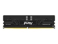 Kingston Fury Renegade Pro - Ddr5 - Sats - 64 Gb: 4 X 16 Gb - Dimm 288-Pin - 6000 Mhz / Pc5-48000 - Cl32 - 1.35 V - Registrerad - On-Die Ecc - Svart