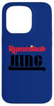 Coque pour iPhone 15 Pro Logo Rummikub King avec encre noire Royal Crown