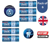 6 x Oral-B Pro 75ml Toothpaste, Extra Fresh Mint, Professional Protection & Care