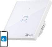 Ljusknapp Med Touch Wifi + Rf 433 Sonoff T2 Eu Tx (1-Kanal) Ny Version