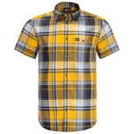 Jack Wolfskin Men's Little Lake Shirt M Jacket, Burly Yellow Xt Checks, X-Large