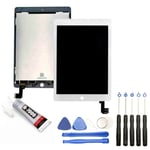 ECRAN COMPLET: VITRE + ECRAN LCD POUR iPad Air 2 BLANC +OUTILS+COLLE