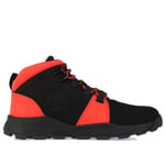 Timberland Boys Boy's Junior Brooklyn City Mid Trainers in black orange Leather - Size UK 5.5