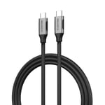 USB C 3.1 Gen 2 Cable 39 Inches,100W Fast Charging&4K/60Hz Video Transfer Braided Cord Compatible with New MacBook Pro, 2018/2019 iPad Pro/Mac Air, Samsung Galaxy Note 10 9 S10 S9, More - Space Grey
