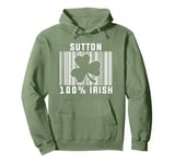 Sutton Irish Family Name Pullover Hoodie