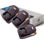 Visiodirect - Lot de 3 batteries pour aeg bsaeg B18LI bsaeg B18STX BSS18C BST18X 3000mAh 18V