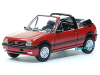 Peugeot 205 cabriolet rouge Vallelunga - HO 1/87 - SAI 6333