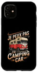 Coque pour iPhone 11 Je Peux Pas J’ai Camping Car Homme Humour Retraite Vintage