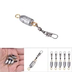 (6g)5pcs/bag For Bullet Shaped Fishing Sinkers Fishing Accessories GH