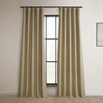 HPD Half Price Drapes BOCH-PL1608-96 Bellino Rideau occultant pour Chambre (1 Panneau), 50 x 96, Gingembre