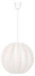 Northlight rund taklampe med stofftrekk, 40 cm