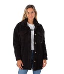 Hurley Sherpa Shacket Veste, Noir, S Femme