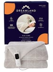 Dreamland Nap Time Heated Electric Blanket – Ultra Soft Velvet Sherpa with 6 Heat Settings, Fast 5-Minute Preheat, Intelliheat Auto Timer, Machine Washable, Large Size 180 x 135 cm – Beige