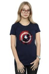 Avengers Captain America Art Shield Cotton T-Shirt