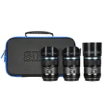 SIRUI Sniper 23mm, 33mm & 56mm F1.2 APSC Lens Kit for Nikon Z (Black, Carbon Fibre)