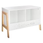 Meuble de rangement enfant h.40cm blanc