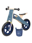 Small Foot - Wooden balance bike Plane Blue