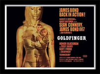 Pyramid International James Bond Goldfinger Projection, Framed Print