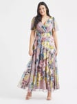 Scarlett & Jo Isabelle Rose Maxi Dress, Rose/Multi