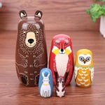 Ryska Dockor / Matryoshka - Babushka docka - Djur multicolor 250