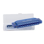 Cascha Fun Blues Harmonica diatonique à 10 trous pour enfants et adultes Design semi-transparent de qualité supérieure et longue durée de vie Bleu