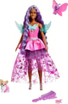 Barbie Doll with Two Fairytale Pets and Wing-Detailed Dress, Brooklyn” Doll F