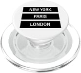 New York Paris London Novelty Graphic Tees & Cool Designs PopSockets PopGrip pour MagSafe