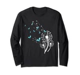 Dandelion and butterfly design for women dandelion Long Sleeve T-Shirt