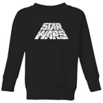 Star Wars The Rise Of Skywalker Trooper Filled Logo Kids' Sweatshirt - Black - 3-4 Years