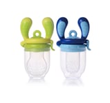 Kidsme FoodFeeder 2-pack 4m+/6m+ Aqua/Lime