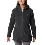 Columbia Women's Benton Springs Ii Long Hoodie Fleece Jacket, Black, XL