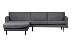 BePureHome Rodeo Chaise Lounge Left Velvet mountain