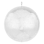 VEVOR Boule disco miroir 406 mm, boule à facette miroir avec anneau de suspension, décorations de fête de boule disco éclair, pour DJ Club, scène, mariage, anniversaire, Noël, célébration du Nouvel An