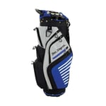 Ben Sayers XS Golf Cart Bag with 14 Way Divider Top & 9 Pockets Grey/Blue