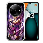 Cokitec Coque Renforcée pour Xiaomi Redmi A3 Manga Dragon Ball Sangohan Violet