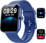 Montre Connect??E Homme Pour Samsung,Iphone,Android,1.91"" Montre Connect??E Femme Avec Appel Bluetooth,Voix De L'ia,Alexa Int??Gr??E,Smartwatch Moniteur De Spo2,Sommeil,Podometre,Calories,Ip68-Bleu