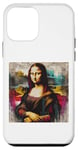 Coque pour iPhone 12 mini Illustration artistique de Mona Lisa Graffti Style d'art de rue