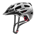 uvex Finale Light - Casque de Ville sûr pour Hommes et Femmes - Éclairage Led Compris - Réglage de la Taille Individuel - Silver - 56-61 cm