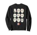 Friday The 13th Jason Masks Sweatshirt