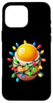 Coque pour iPhone 16 Pro Max Christmas Lights Funny Yellow Yolk Egg Costume Kids Adults