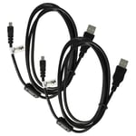 2x USB Data Cable for Panasonic Lumix DMC-TZ70 DMC-TZ8 DMC-XS1 DMC-TZ71 DMC-XS3